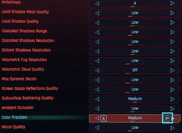Cyberpunk 2077 best settings 3