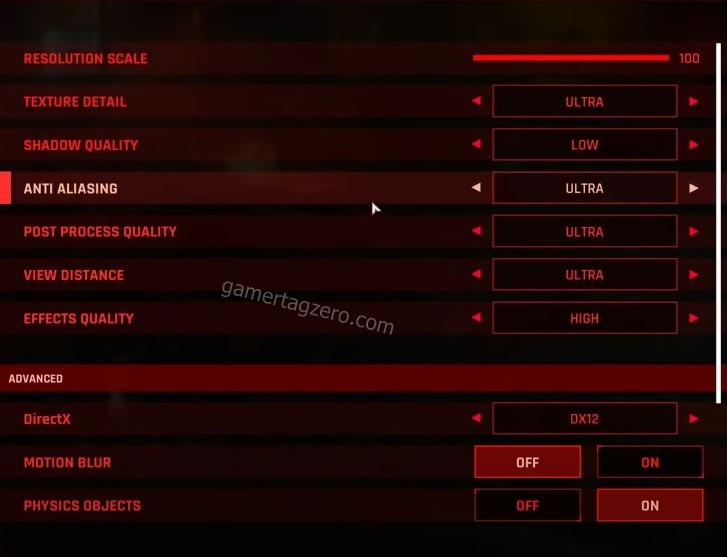 The Ascent Best settings gamertagzero 1
