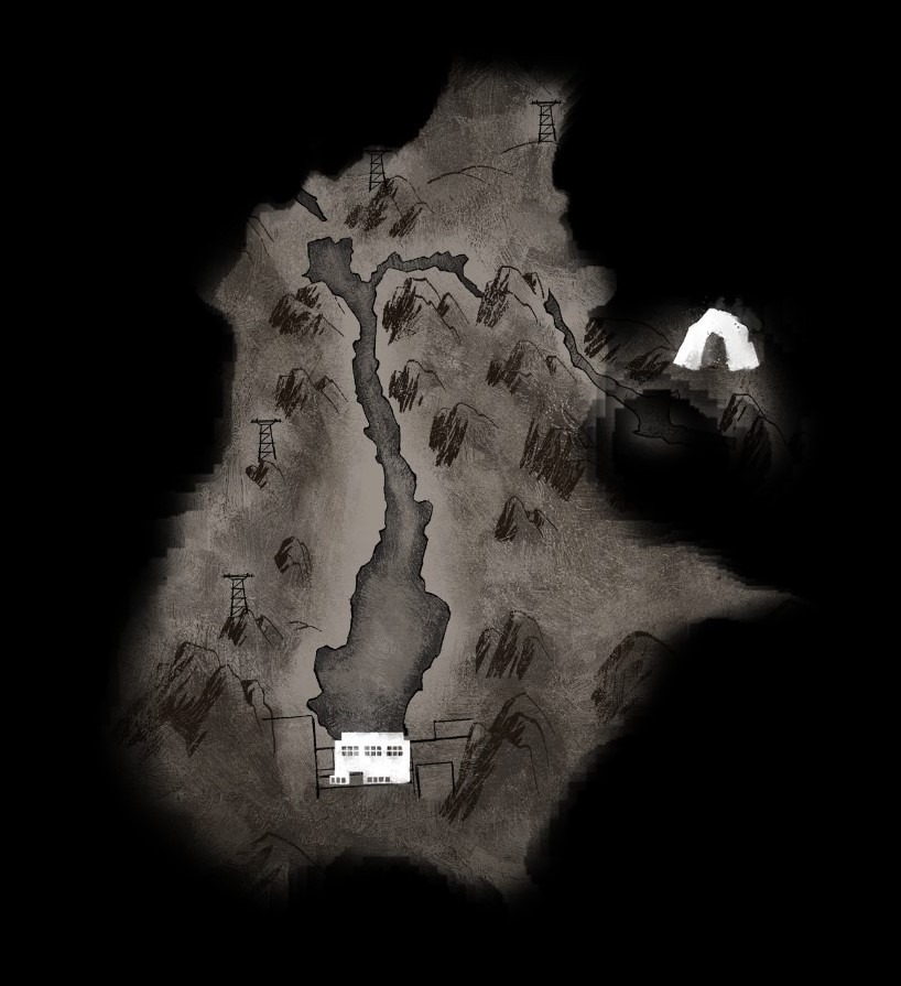 winding river map