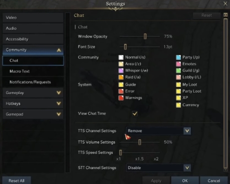 Best Community Settings For Lost Ark