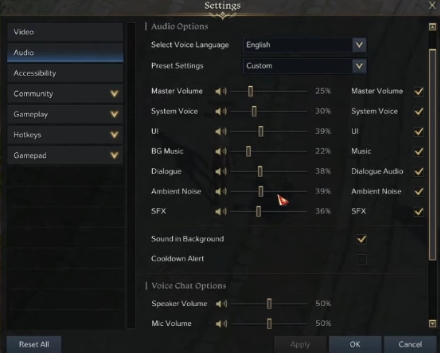 Best audio Settings For Lost Ark