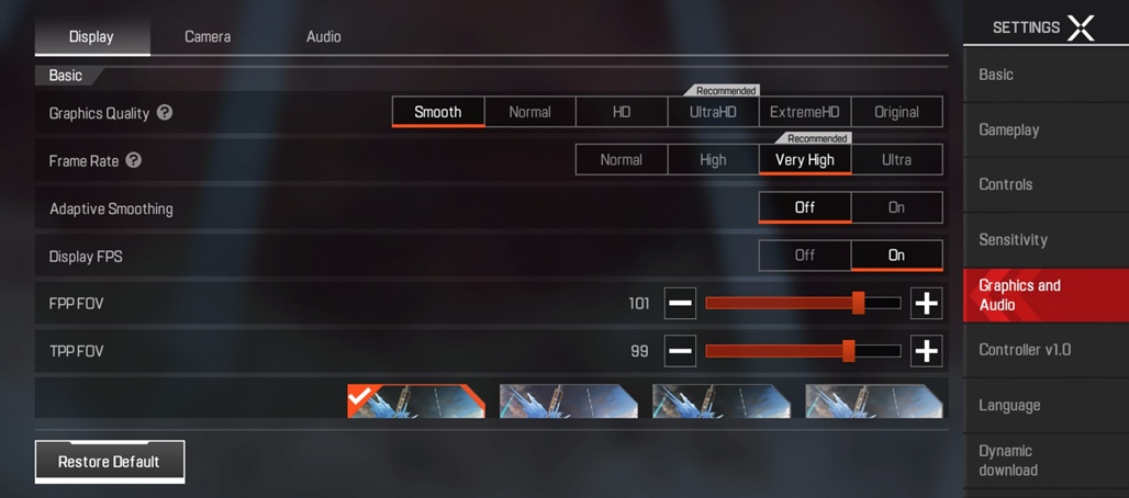 Apex Legends Mobile Best Settings 60FPS