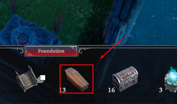 V Rising wooden coffin save and respawn