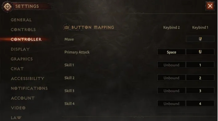 Diablo Immortal - Keyboard