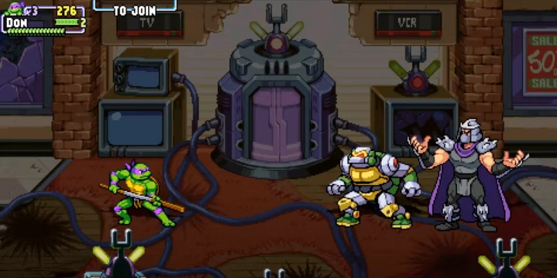TMNT Shredder's Revenge - Metalhead Battle