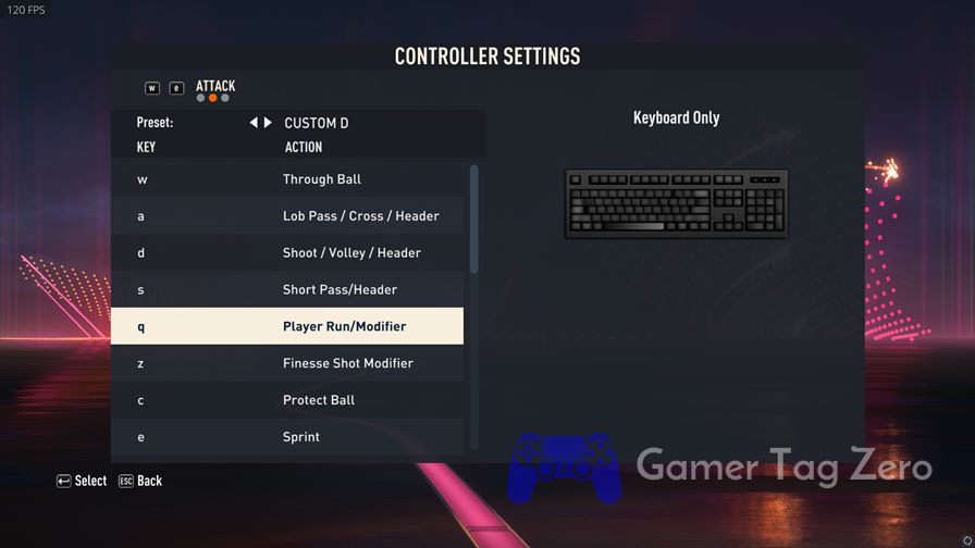 FIFA 23 keyboard controls