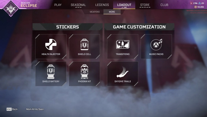 Apex Legends Season 15 - Stickers categories items