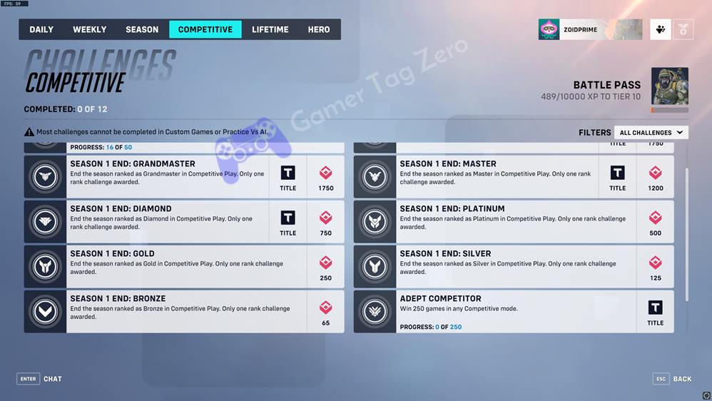 Unlocking Comp Mode in OW2