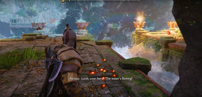 God of War Ragnarok - River water flowing again