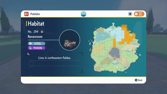Pokemon Scarlet and Violet - Revavroom location