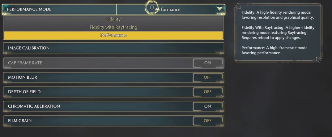 Hogwarts Legacy Best Settings