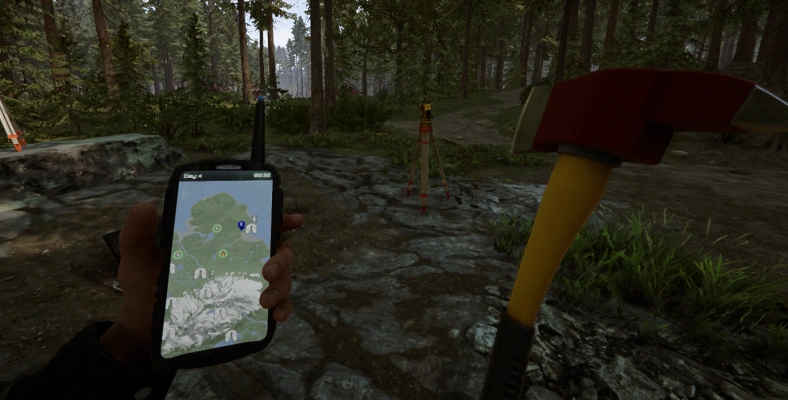 Sons of the Forest - fire axe and key cards