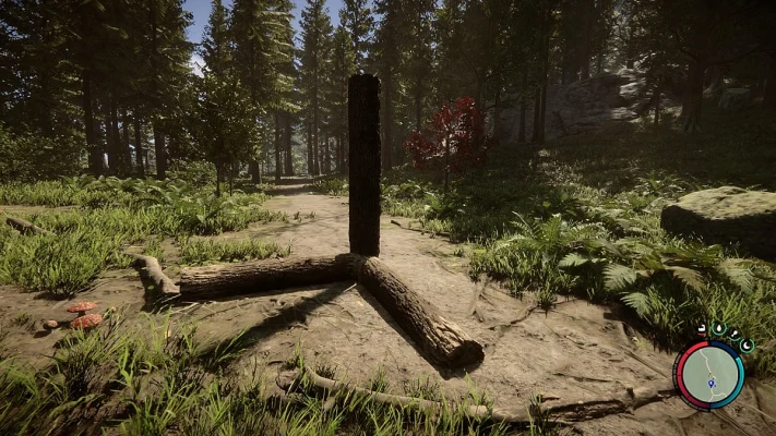 Sons of the Forest - four quarter logs