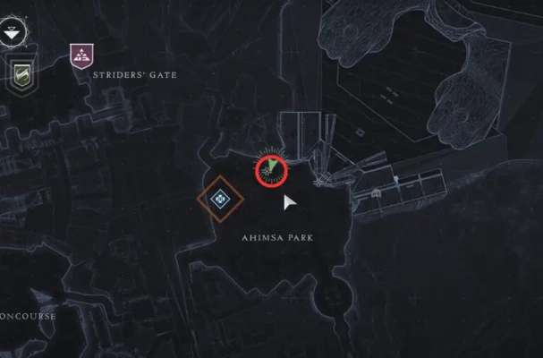 Destiny 2 - Lightfall - Ahimsa Park under rocks