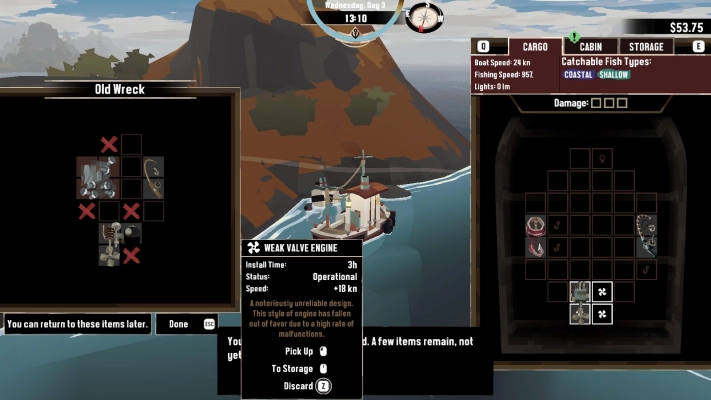 Dredge - shipwreck secret cargo hold