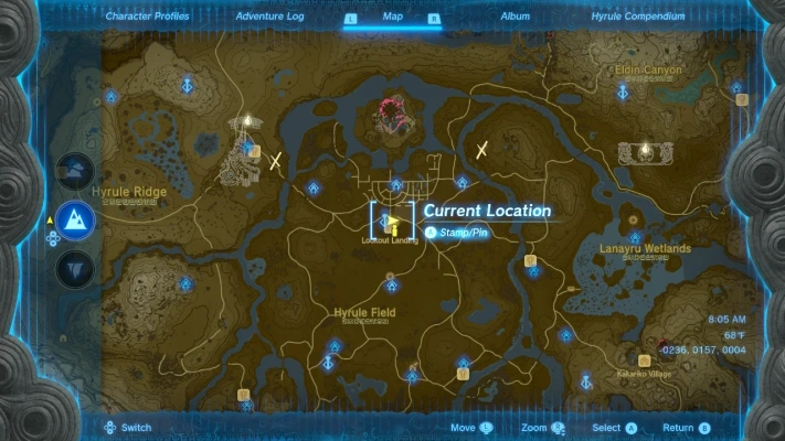 The Legend of Zelda - Tears of the Kingdom - Royal Hidden Passage location