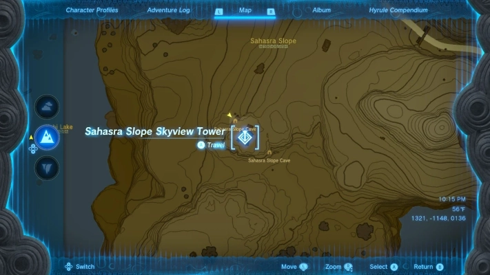 The Legend of Zelda - Tears of the Kingdom - Sahasra Slope Skyview Tower amber