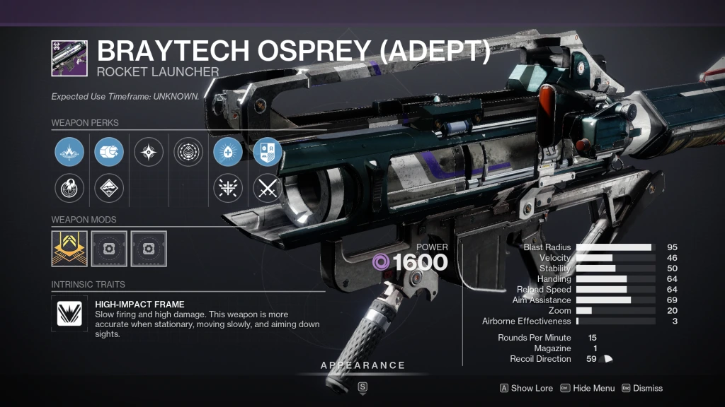 Destiny 2 - Braytech Osprey Adept