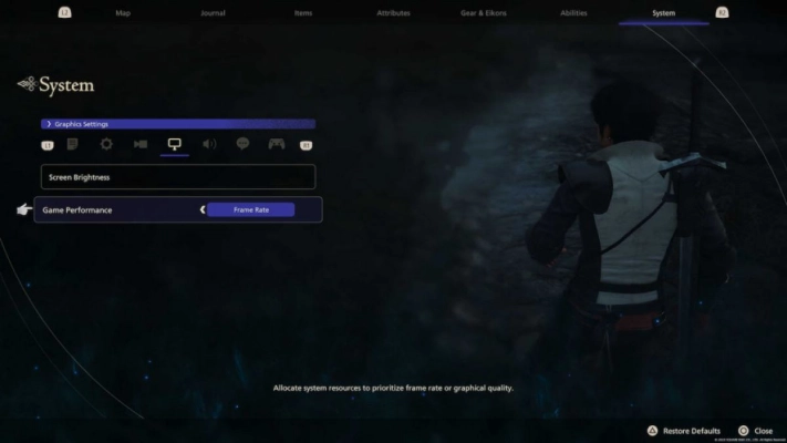 Final Fantasy 16 - Motion blur settings