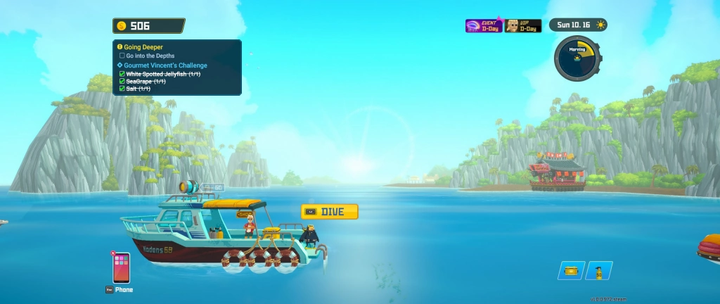 Dave the Diver - Ultra wide fishing