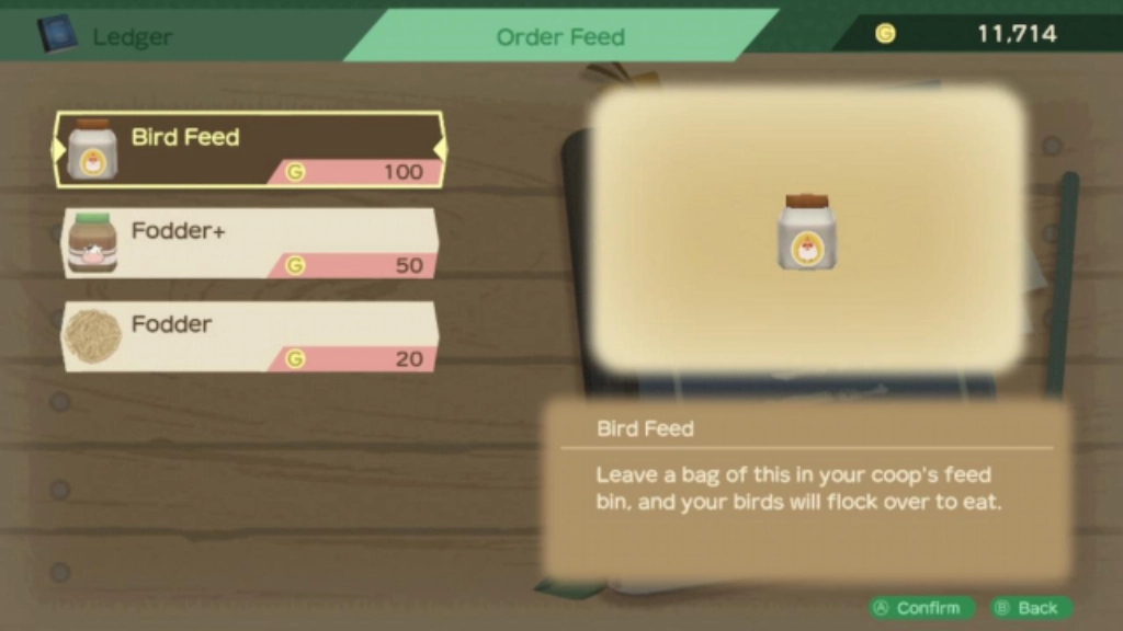 Story of Seasons - A Wonderful Life - Birdfeed