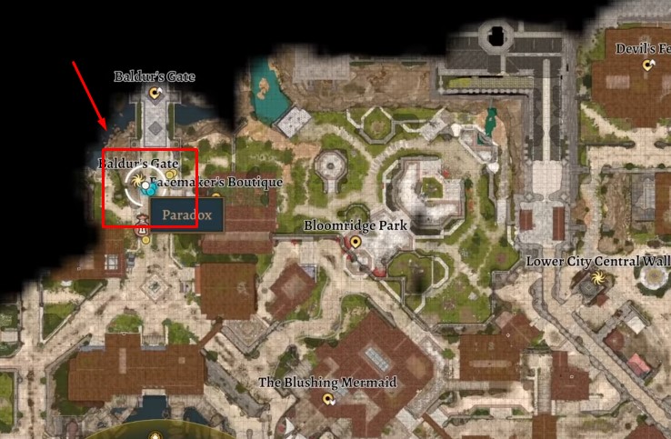 clothing store location