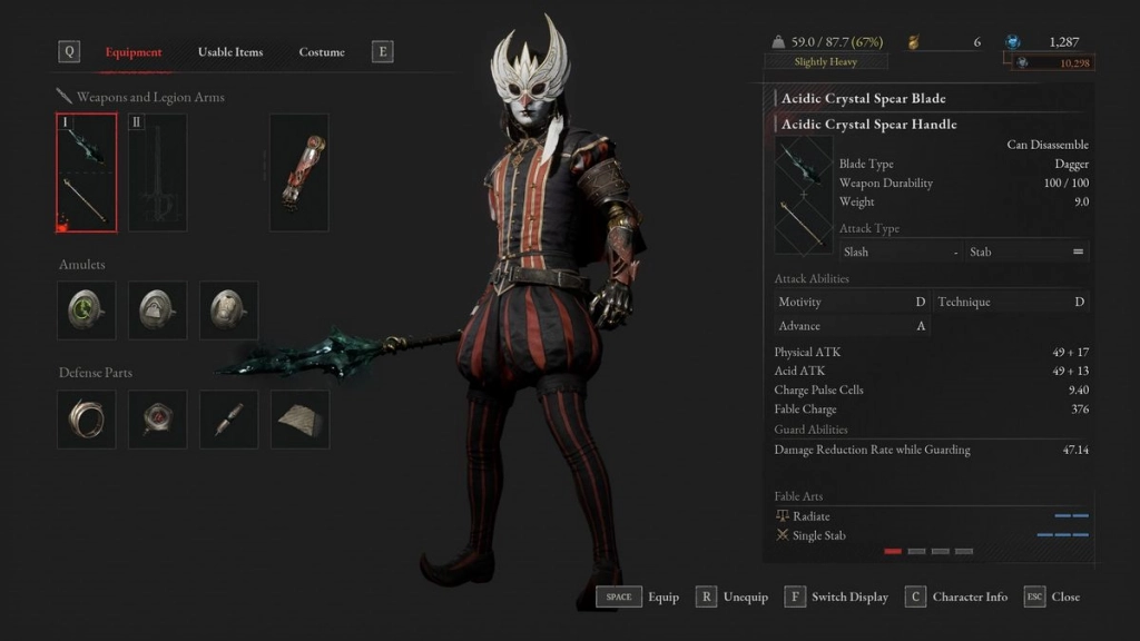 Lies of P - Acidic Crystal Spear