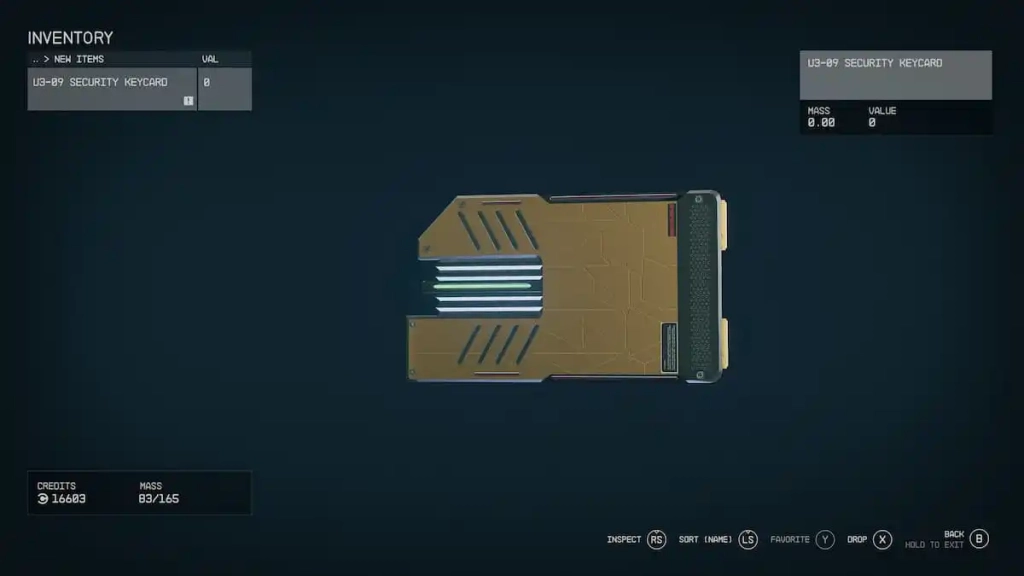 Starfield - Security Keycard