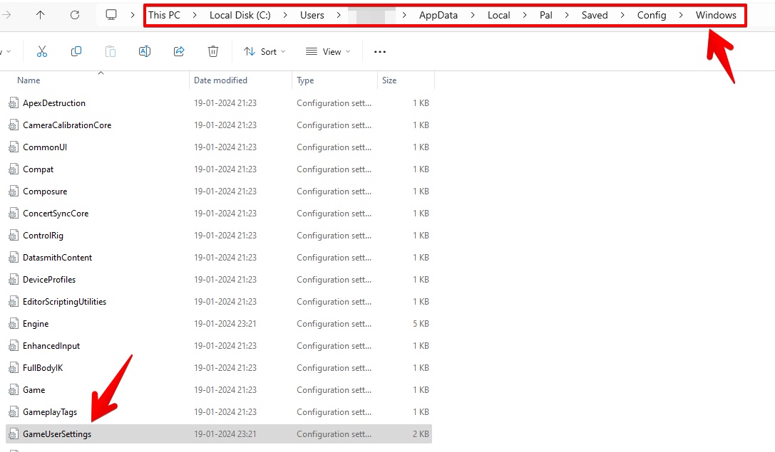 Config File Location Palworld