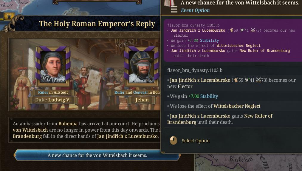 How to get Hohenzollern as Brandenburg in Europa Universalis V 1