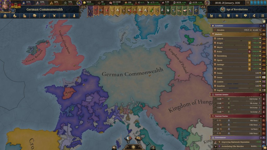 How to Get Achievements With Any Mods Enabled in Europa Universalis V