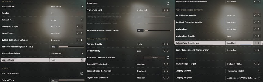 cod mw cold war best graphics settings