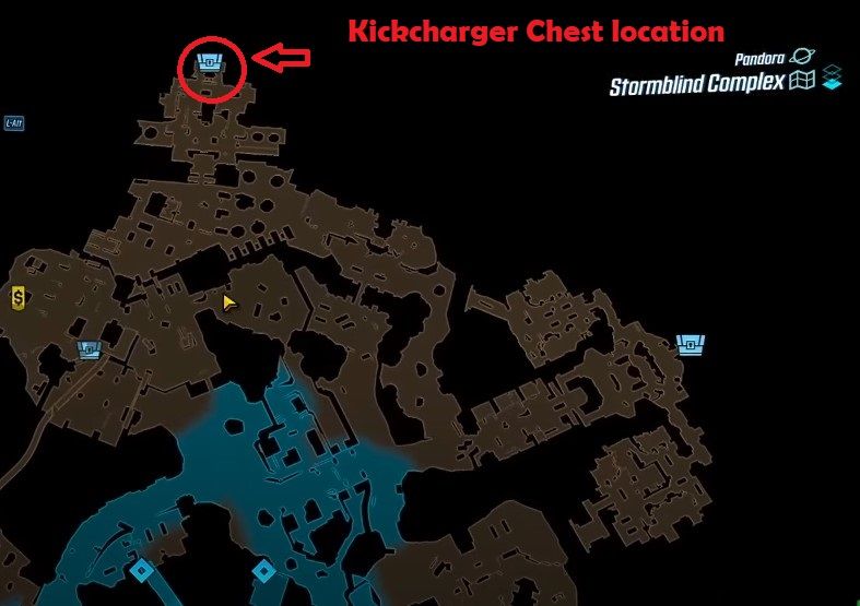 Kickcharger Chest location in BL3