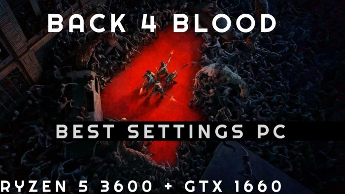 Back 4 blood best settings