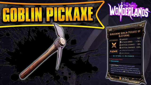 goblin pickaxe wonderlands