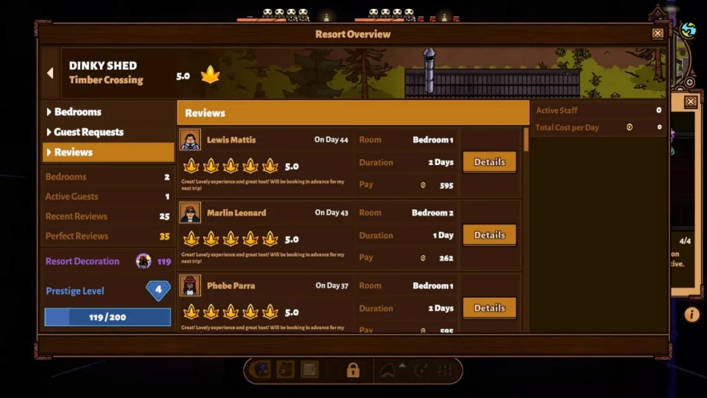 Bear and Breakfast - Prestige Level