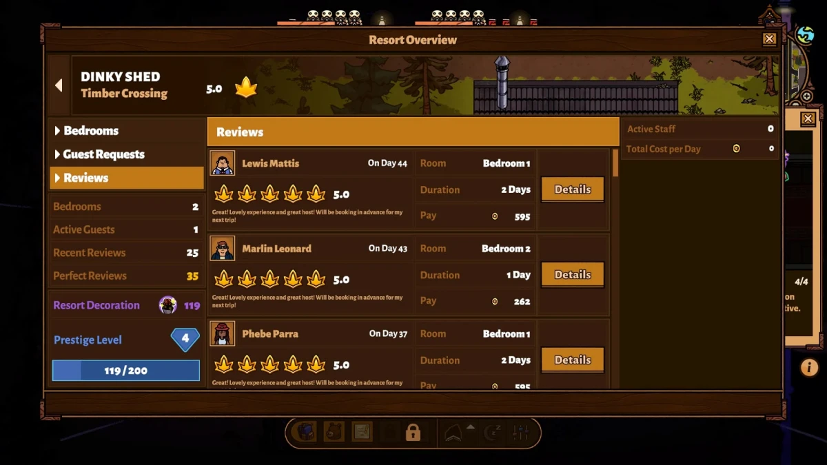Bear and Breakfast - Prestige Level