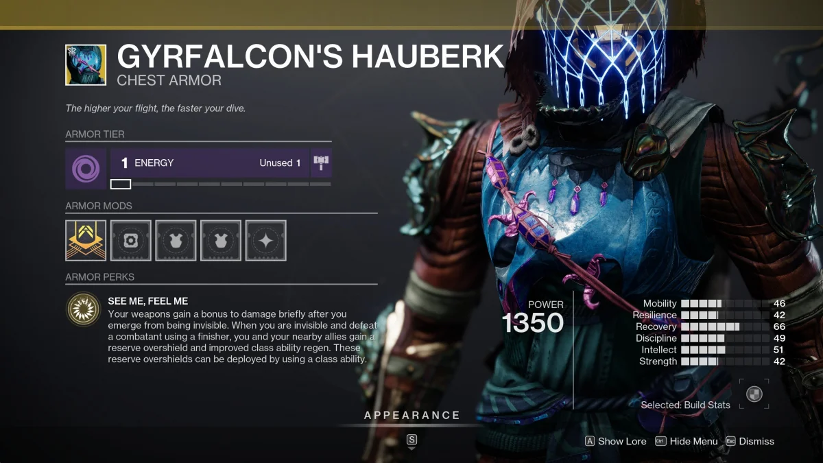 Destiny 2 - Season of the Seraph - Gyrfalcon's Hauberk