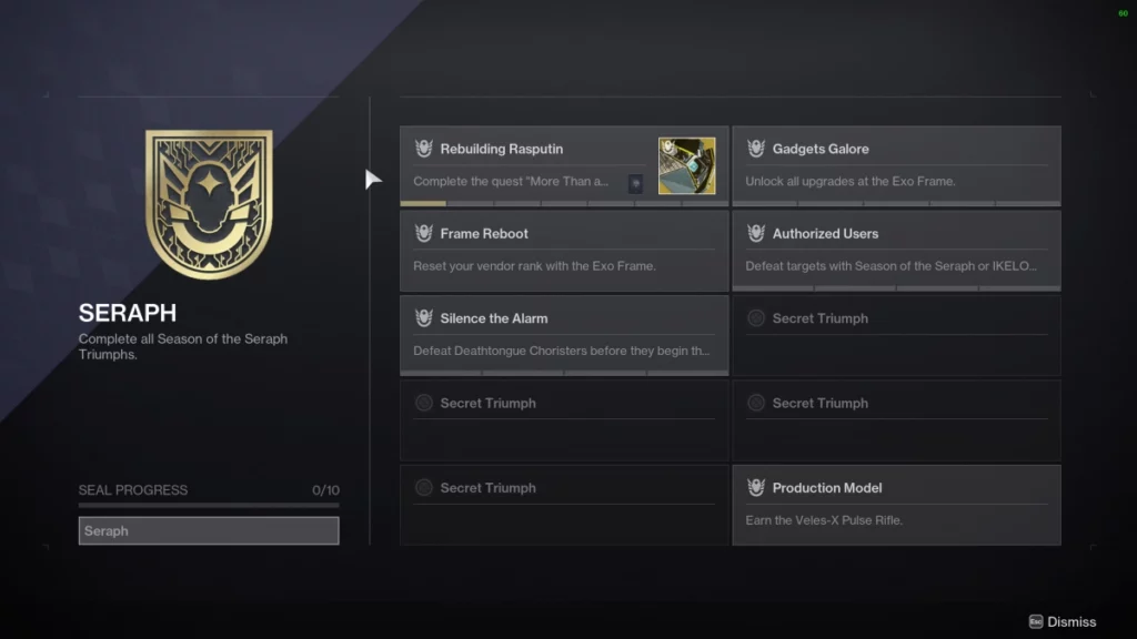 Destiny 2 - Season of the Seraph Title
