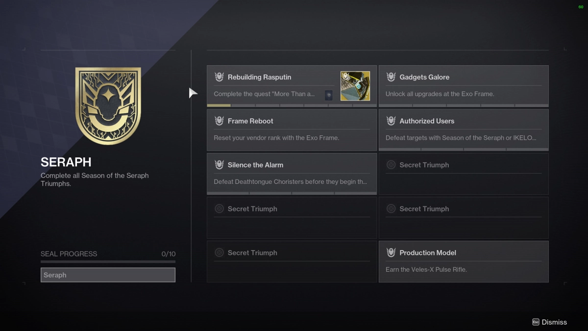Destiny 2 - Season of the Seraph Title