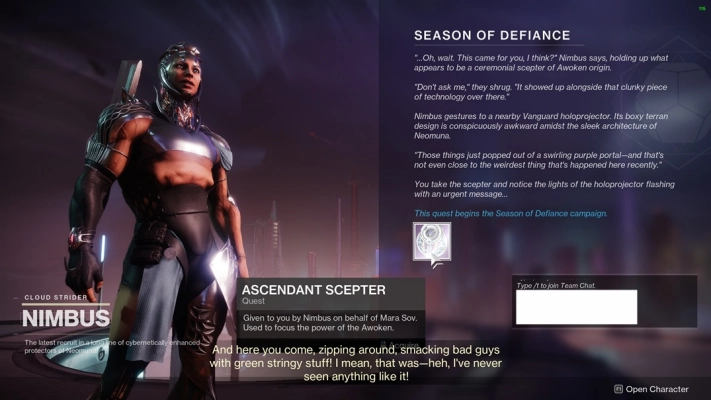 Destiny 2 - Lightfall - Ascendant Scepter Artifact details