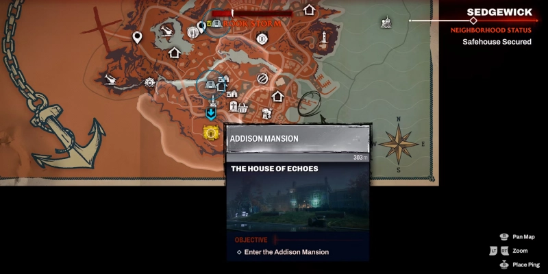 Redfall - Addison Mansion location