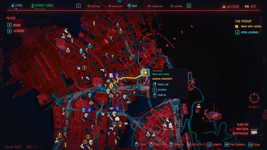 Cyberpunk 2077 - starting mission the pickup