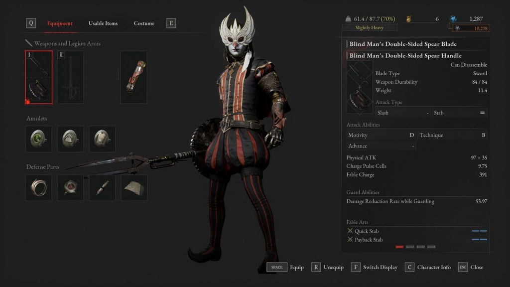 Lies of P - Blind Man's Double Spear