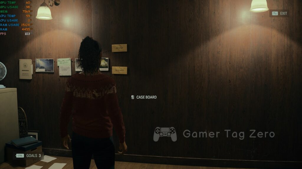Alan Wake 2 Case Board