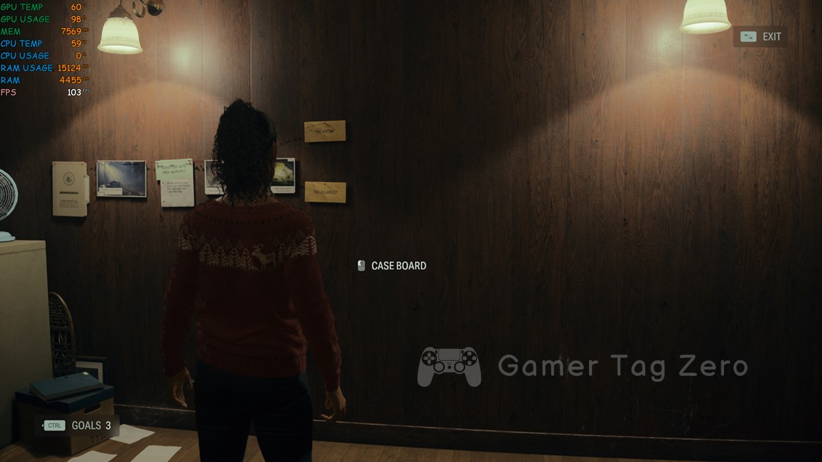 Alan Wake 2 Case Board