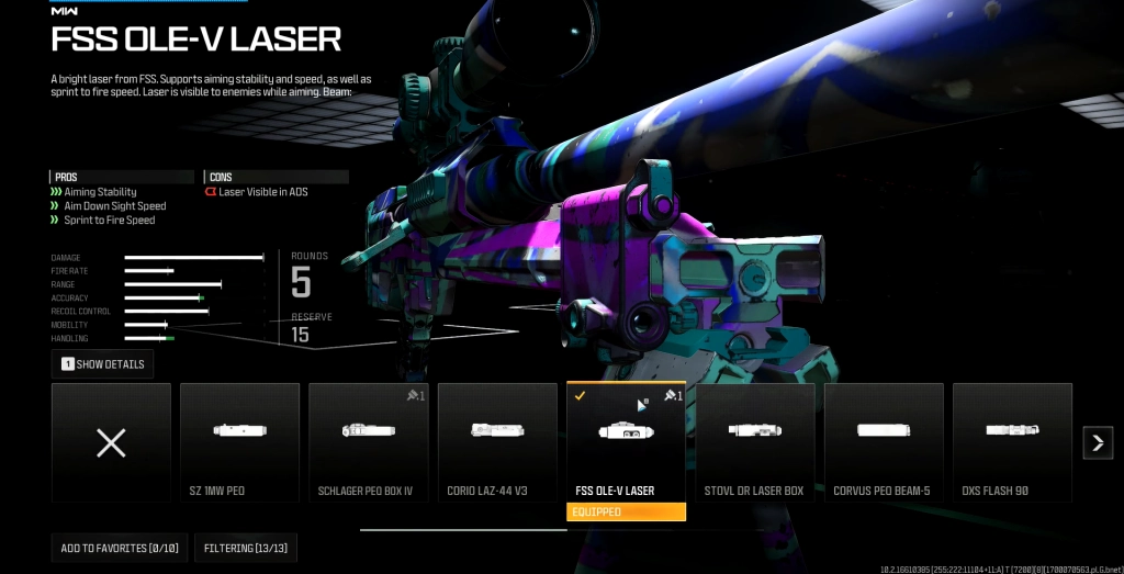 COD Modern Warfare 3 - FSS OLE-V Laser