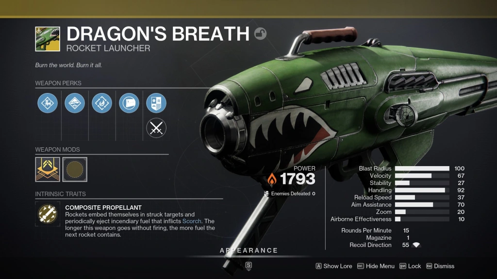 Destiny 2 - Dragon's Breath details