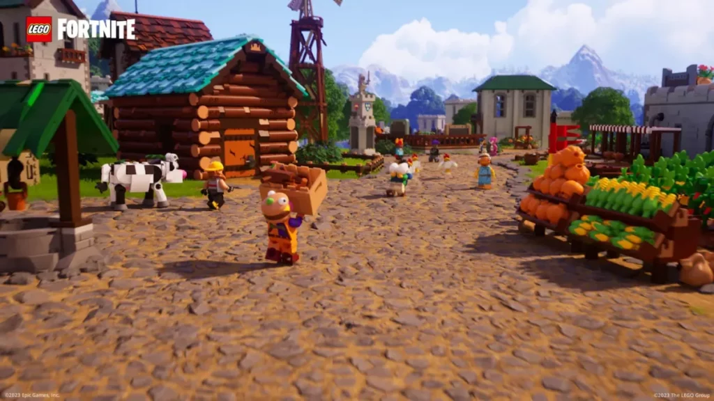 LEGO Fortnite - turning car