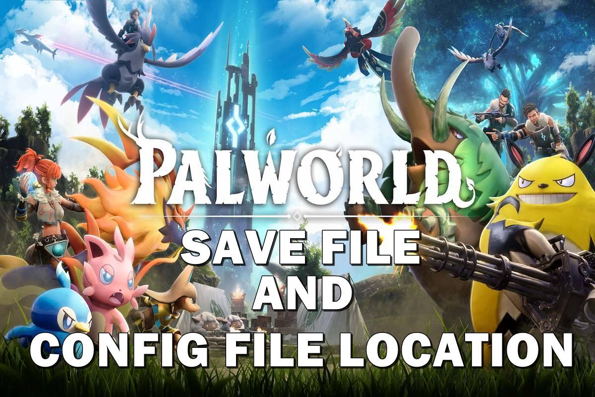 palworld save file and config file location